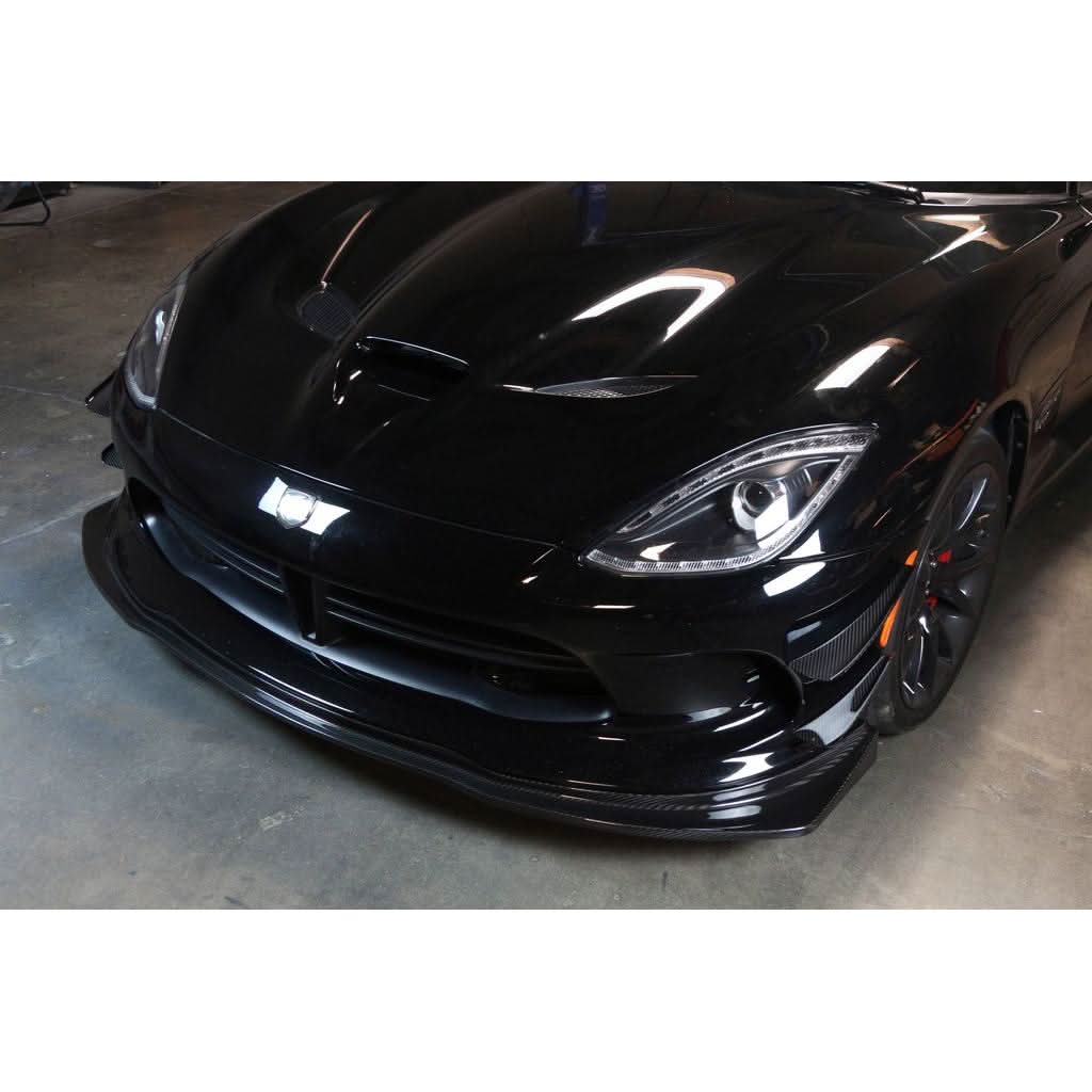 Dodge Viper Coupe Carbon Fiber Front Bumper Canards 2013-2017