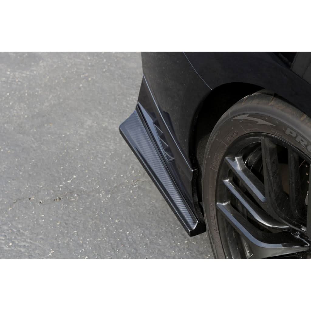 Carbon Fiber Nissan GTR-R35 Rear Bumper Skirts 2017-2022