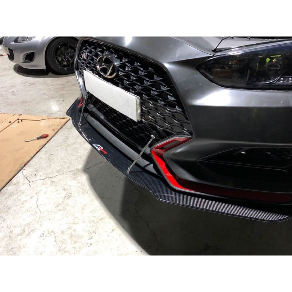 Hyundai Veloster N Carbon Fiber Front Wind Splitter 2019-2022