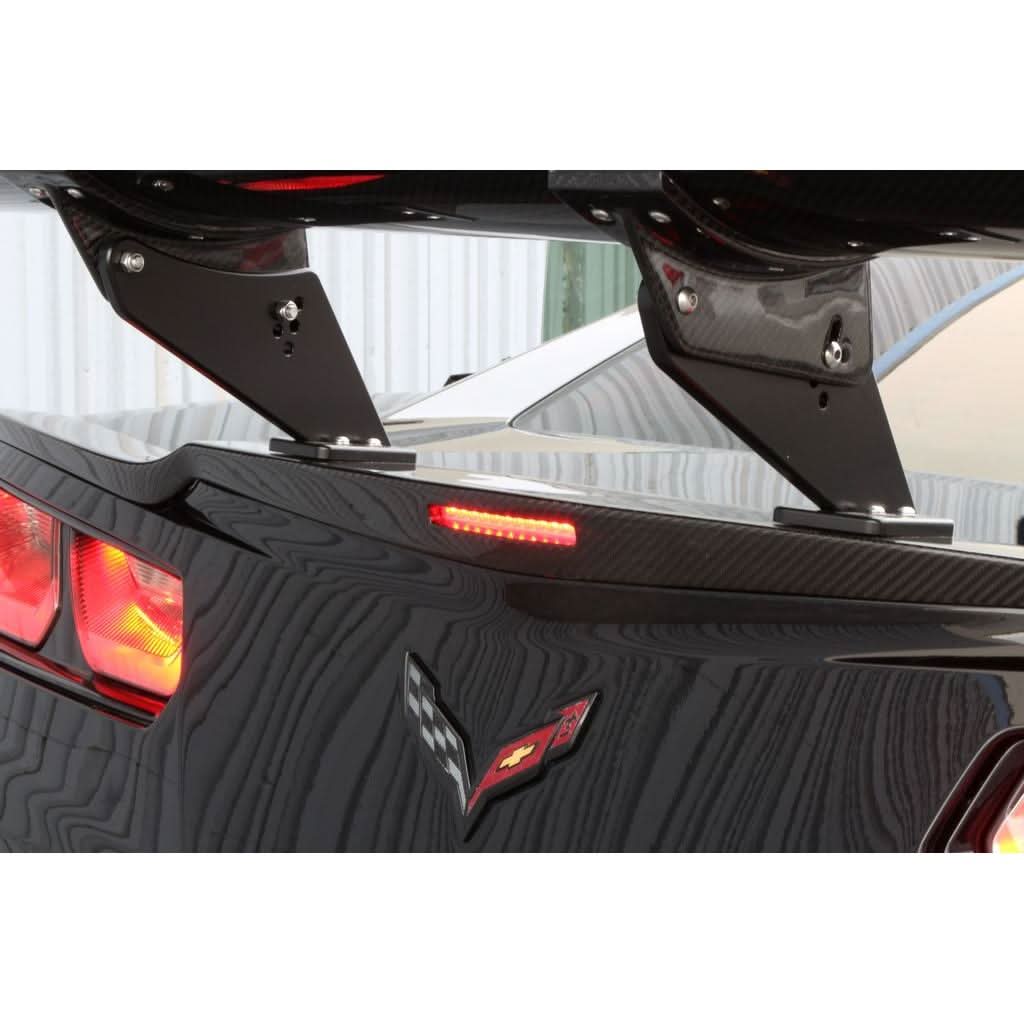 Chevrolet Corvette C7 Z06 / Grand Sport GTC500 Chassis Mount Carbon Fiber Adjustable Wing
