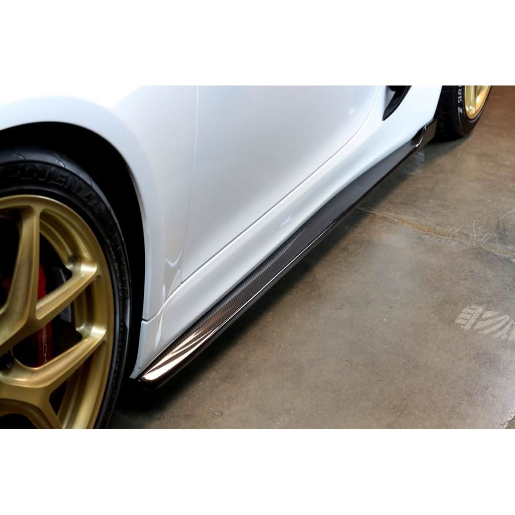 Carbon Fiber Porsche 981 Cayman GT4 Side Rocker Extensions/ Side Skirt 2015-2016