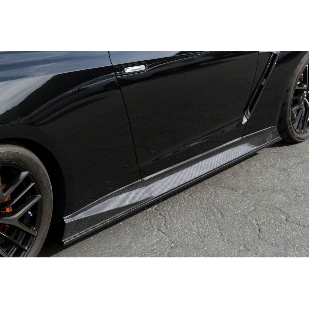 Carbon Fiber Nissan GTR R35 Side Rocker Extensions/ Side Skirt 2017-2022
