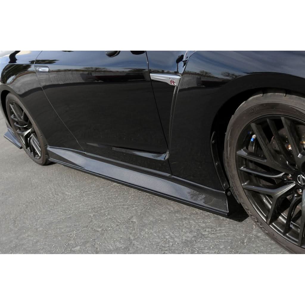 Carbon Fiber Nissan GTR R35 Side Rocker Extensions/ Side Skirt 2017-2022