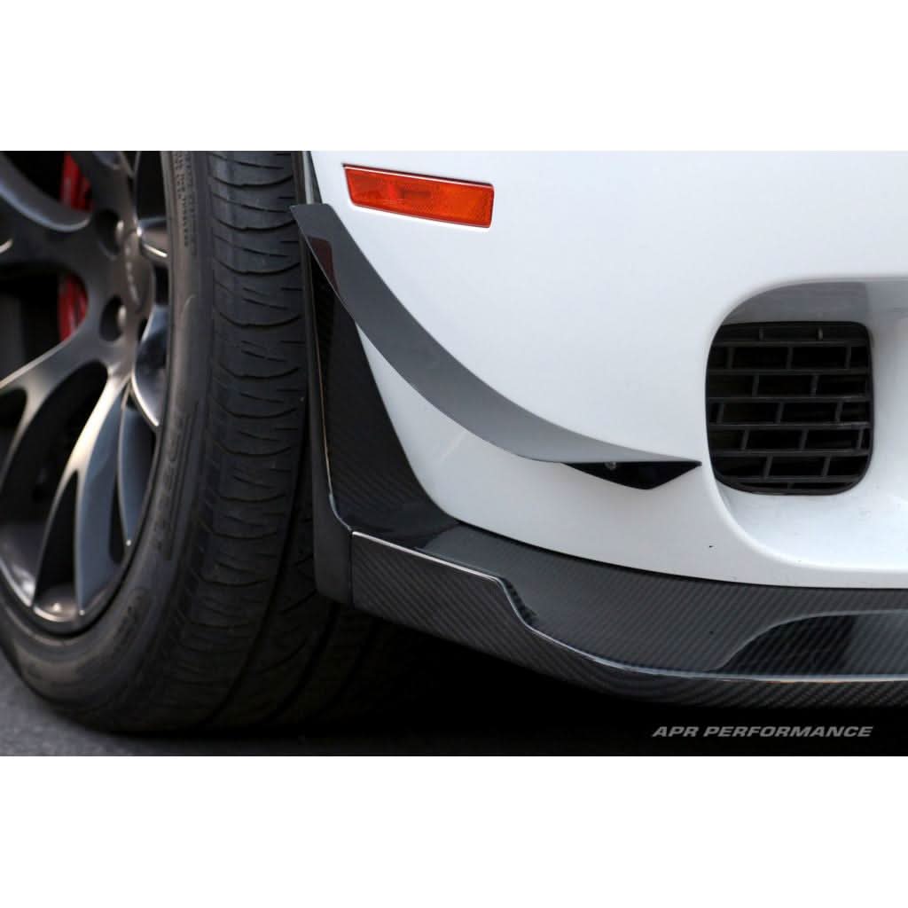 Dodge Challenger Hellcat Carbon Fiber Front Bumper Canards 2015-2023