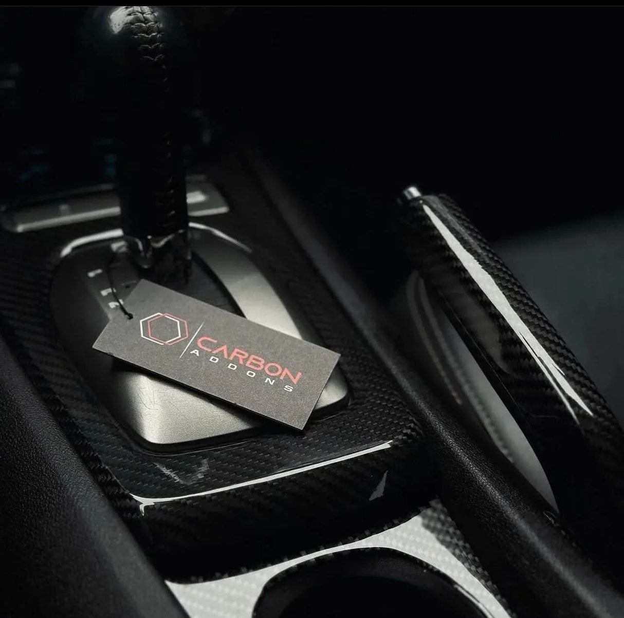 Interior Carbon Fiber Center Console Cover for 2010-2015 Chevy Camaro