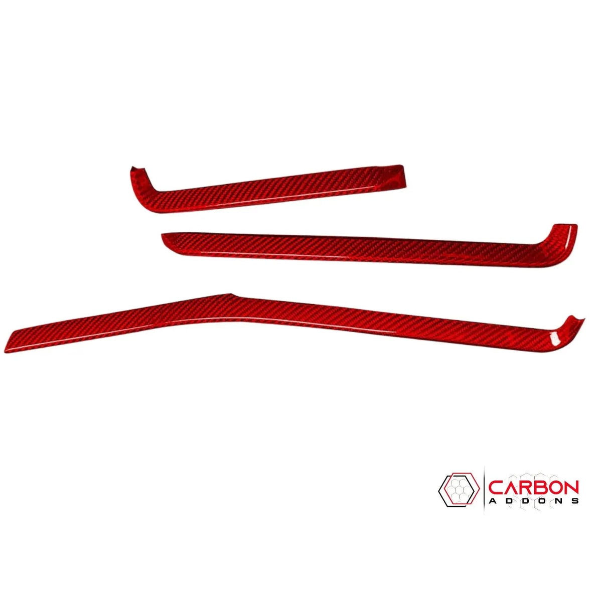 C8 Corvette Dash Chrome Trim Carbon Fiber Cover Kit