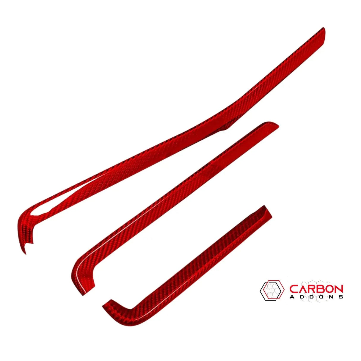 C8 Corvette Dash Chrome Trim Carbon Fiber Cover Kit