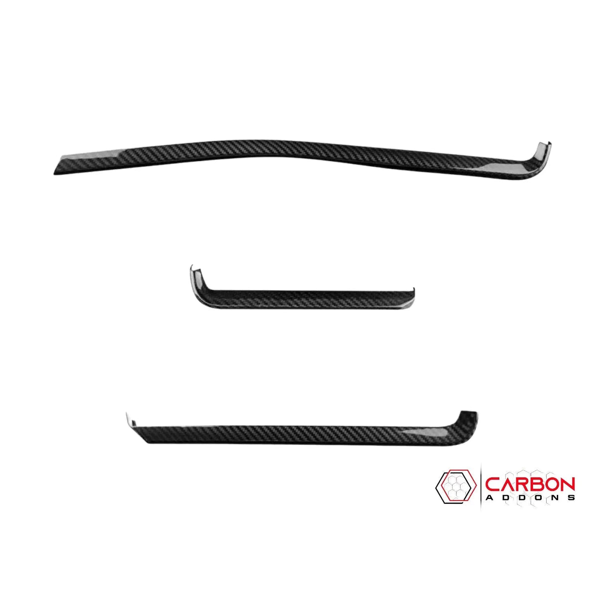 C8 Corvette Dash Chrome Trim Carbon Fiber Cover Kit