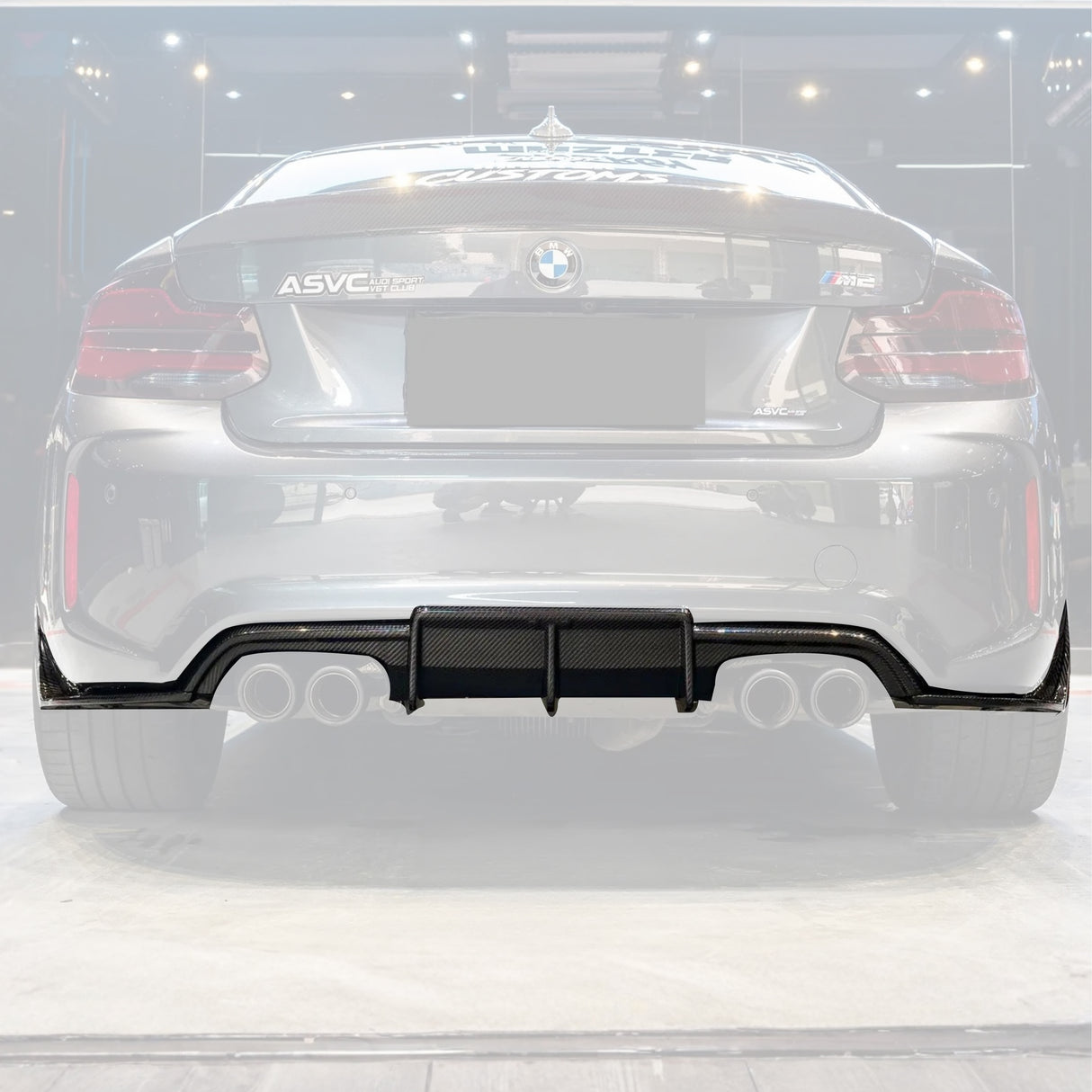BMW 2 Series F87 Dry Carbon Fiber "KB" Style Diffuser (2014-2021)