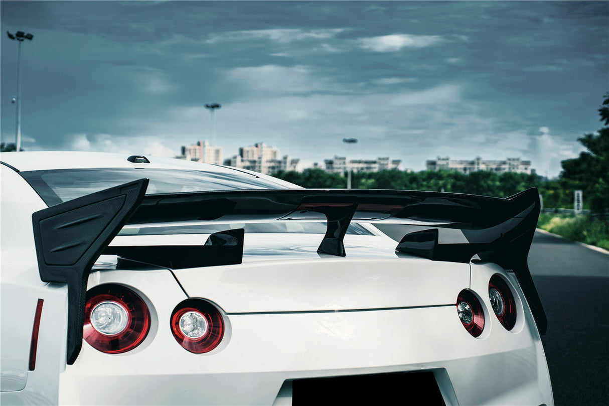 2007-2025 Nissan GTR R35 CBA DBA EBA VS Style Carbon Fiber Trunk Wing Spoiler
