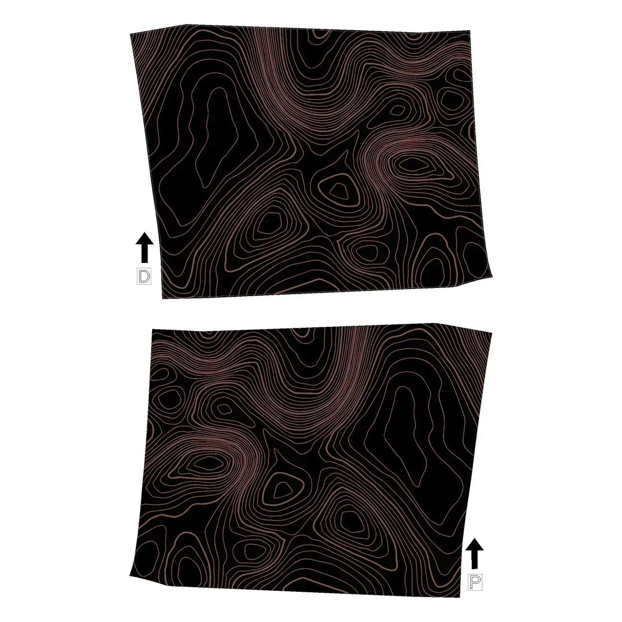 Topographic Interior Door Handle Overlays - 2024+ Land Cruiser