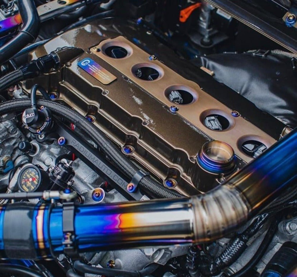 JDC Titanium Engine Bay Dress-Up Hardware Kit | Mitsubishi Evo X