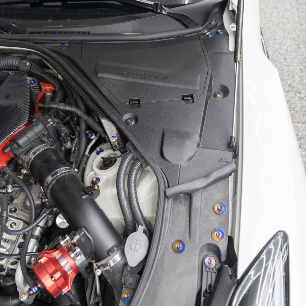 JDC Titanium Engine Bay Dress-Up Hardware Kit | Nissan R35 GT-R