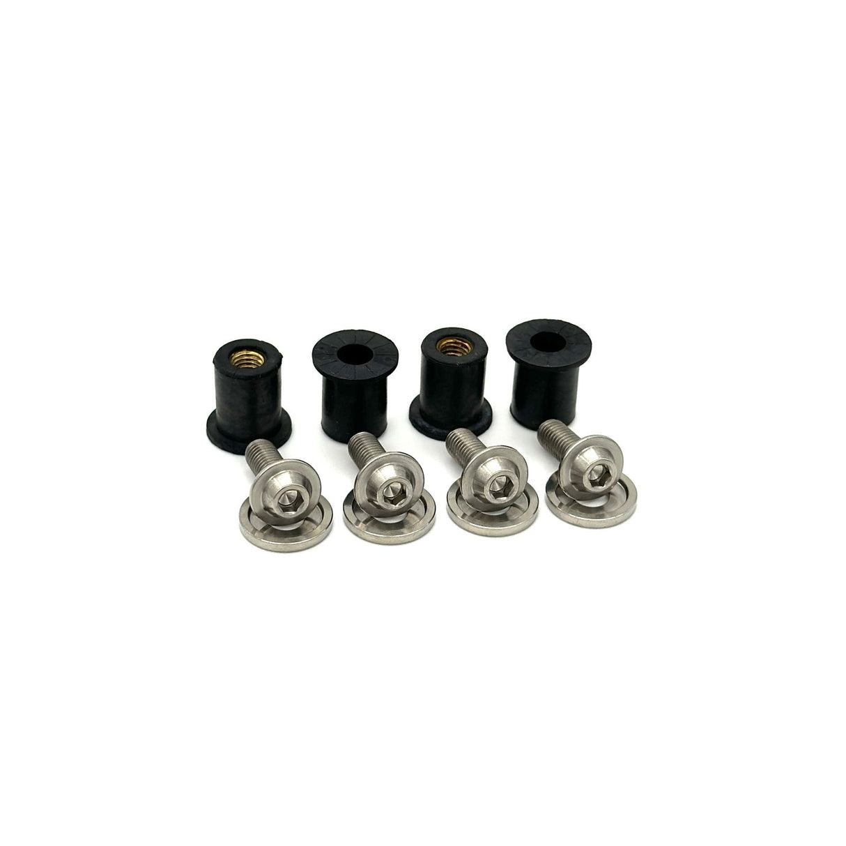 JDC Titanium Radiator Cooling Shroud Plastic Clip Replacement Kit | Evo 8/9