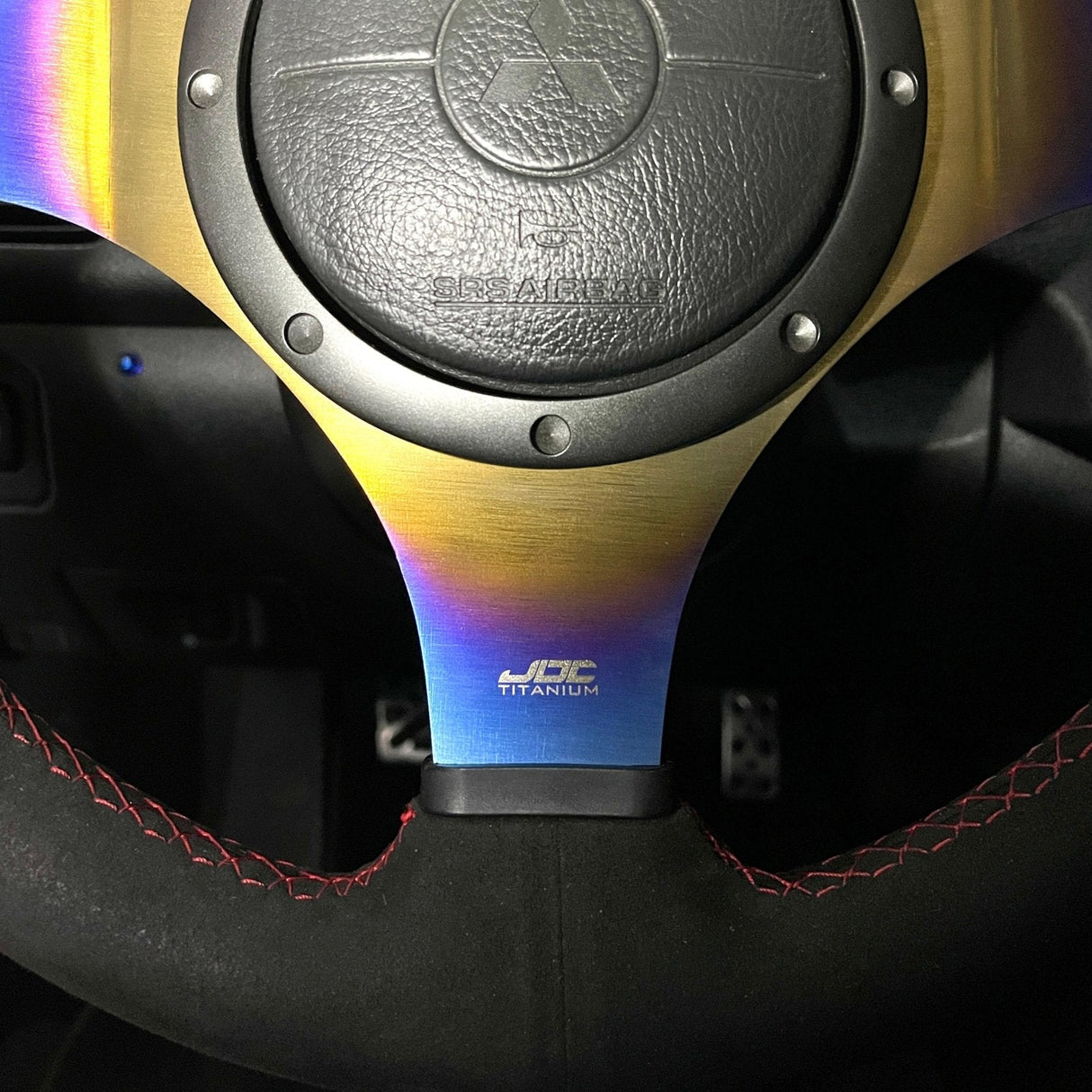 JDC Titanium Steering Wheel Overlay | Evo 7/8/9