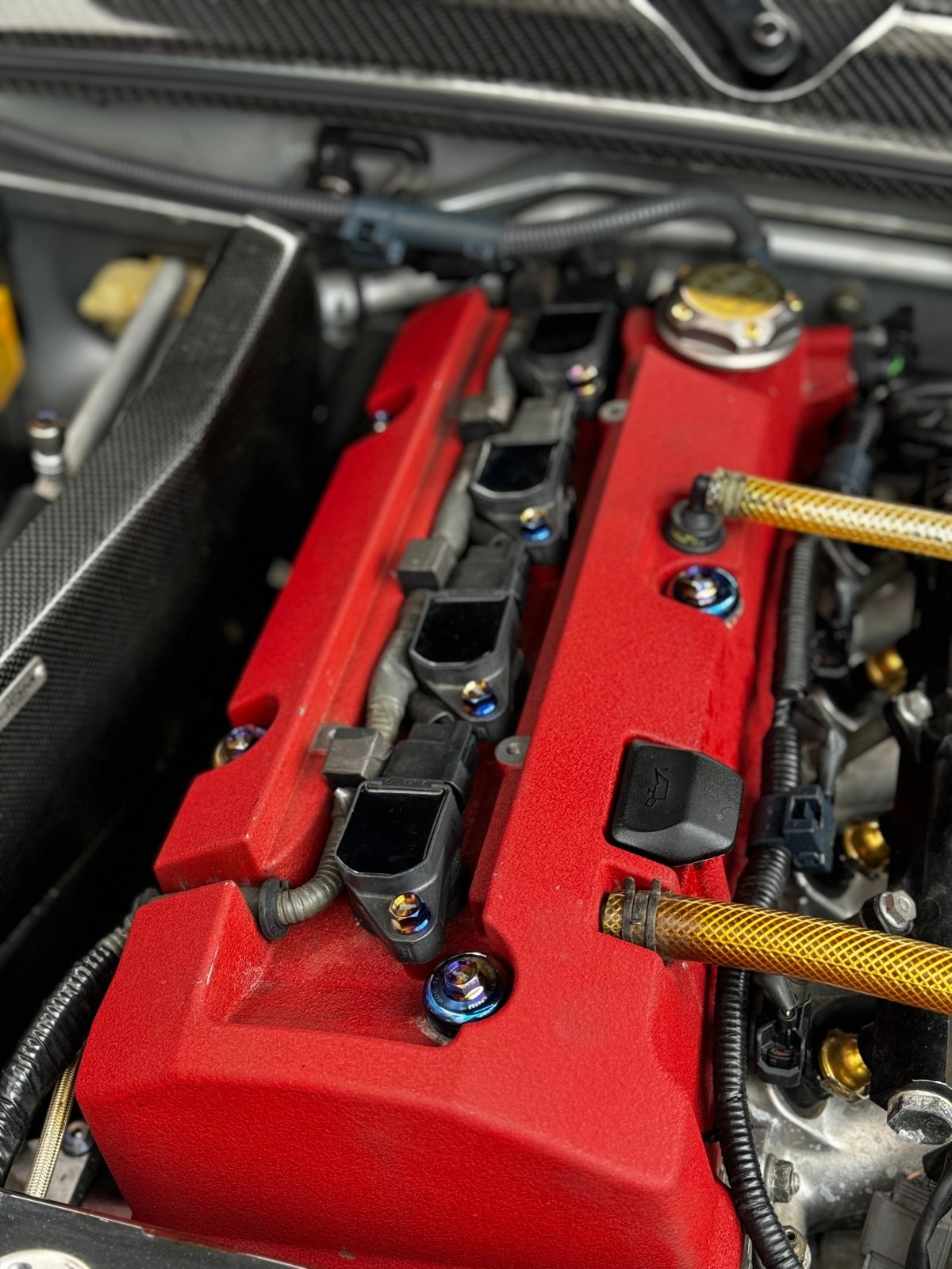 JDC Titanium Valve Cover Hardware Replacement Kit | Honda S2000