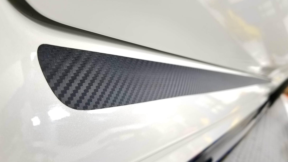 JDM S207 Style 3D Carbon Side Skirt Overlay - 2015-2021 WRX / STI