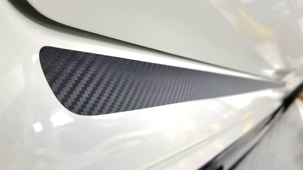 JDM S207 Style 3D Carbon Side Skirt Overlay - 2015-2021 WRX / STI