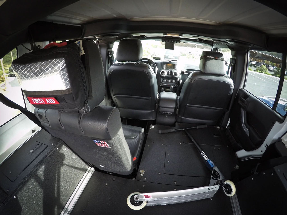 Legacy Product - Jeep Wrangler 2007-2018 JKU 4 Door - Second Row Seat Delete Plate System