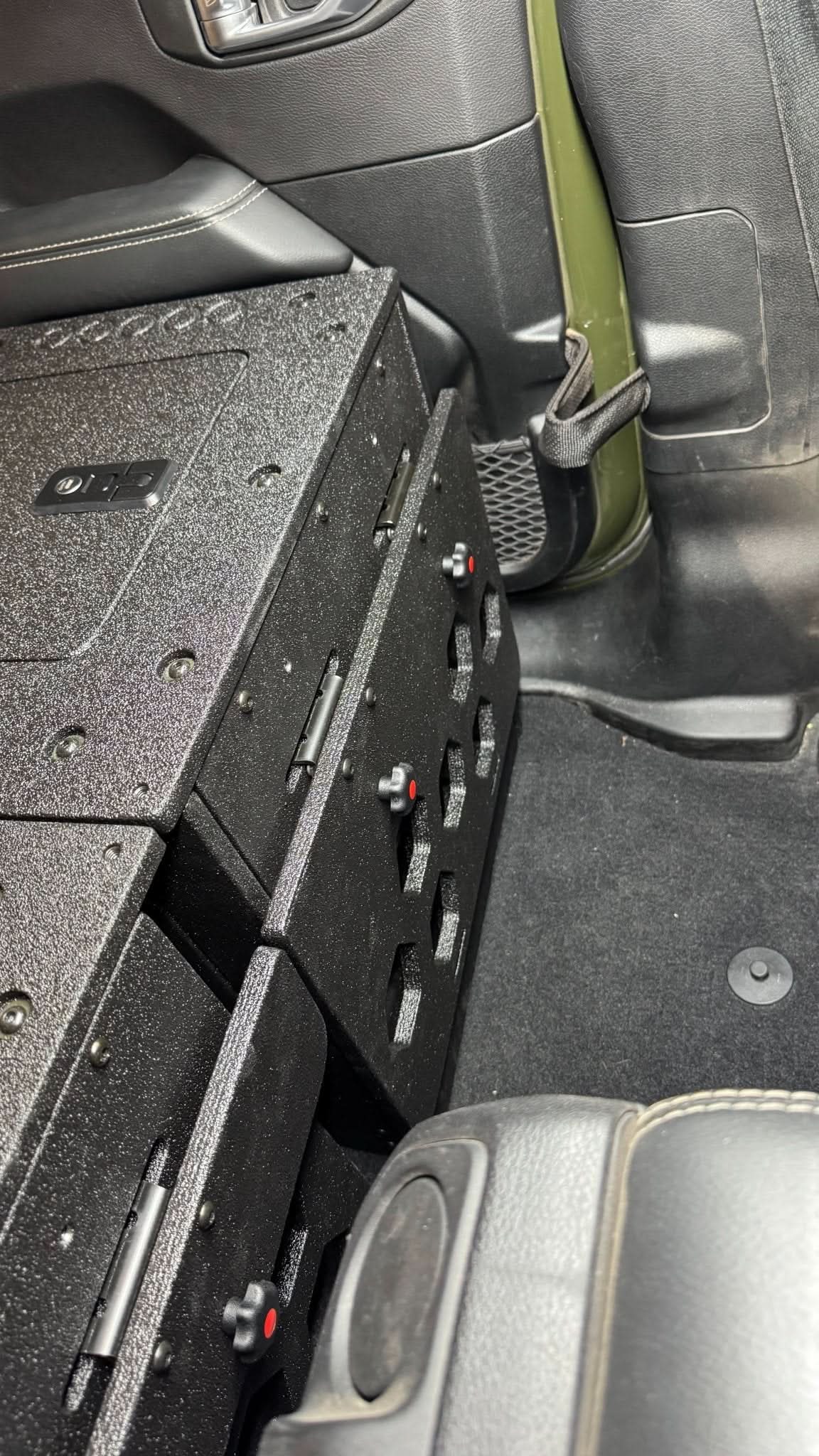 Jeep Wrangler 2018-2023 JLU 4 Door - Second Row Seat Delete Plate System - 8" or 10" Module Based