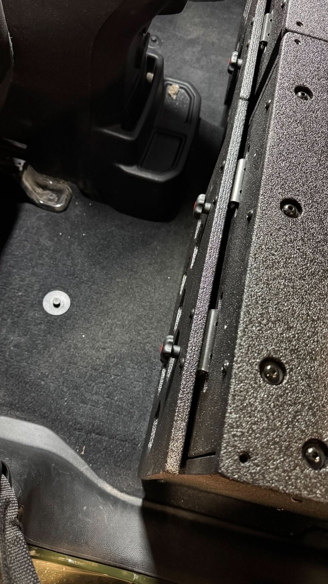 Jeep Wrangler 2018-2023 JLU 4 Door - Second Row Seat Delete Plate System - 8" or 10" Module Based