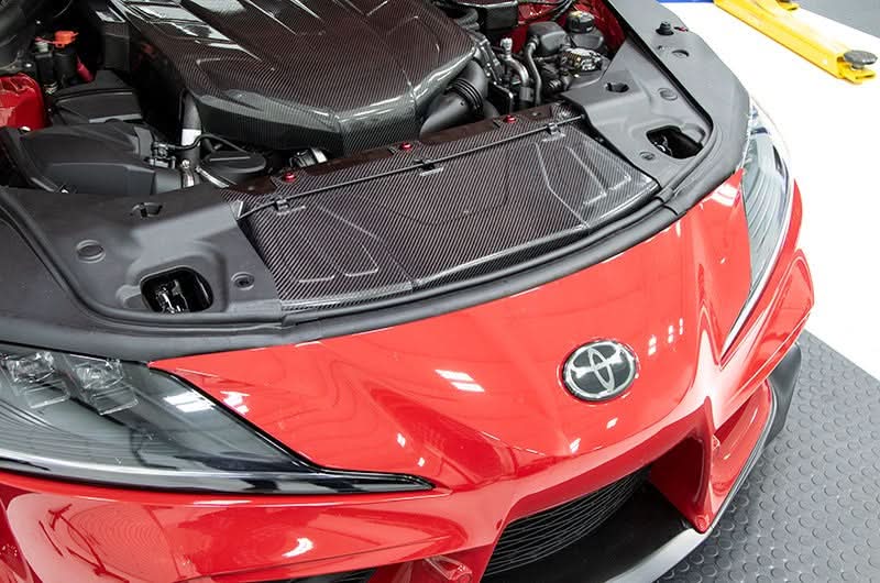OLM Carbon Fiber Radiator Cooling Plate - 2020 Supra