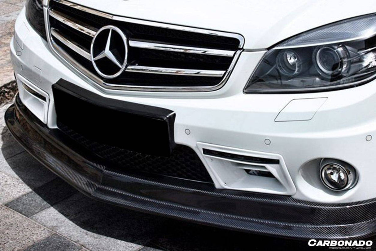 2008-2011 Mercedes Benz W204.1 C63 AMG L2 Style Carbon Fiber Front Lip