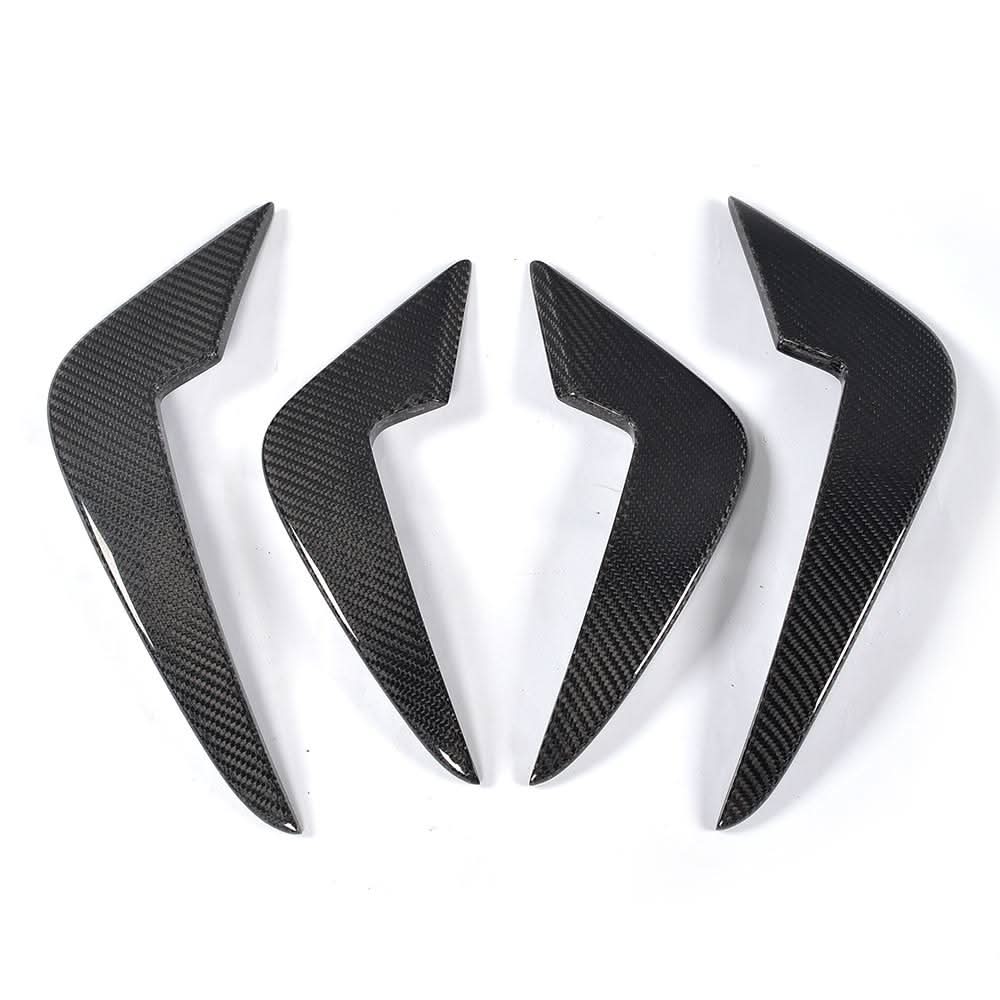 Carbon Fiber Front Bumper Fins – BMW M2 F87 & M2 Competition (2016-2020) – Gloss Carbon Aero Accents