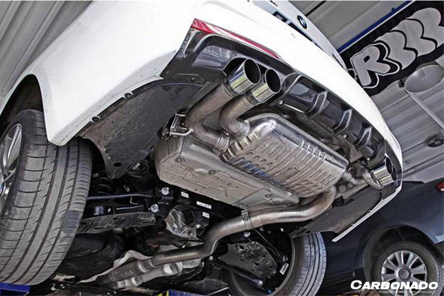 2013-2019 BMW 3 Series F30 F35 MP Style Carbon Fiber Qual Exhaust Rear Lip (For M-Tech Only)