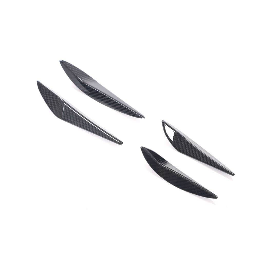 Dry Carbon Fiber Front Bumper Canards (3-Piece Set) – BMW G80 M3 & G82 G83 M4 Competition (2021–Present)