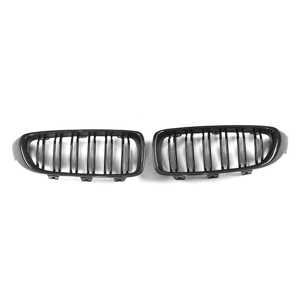 Carbon Fiber Mesh Kidney Grille – BMW 4 Series F32 428i / 435i (2014-2015) – Gloss Carbon Front Grille Upgrade