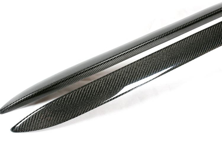 Audi A5 8T 4-Door Sedan Carbon Fiber Side Skirt Extensions 2010 - 2011