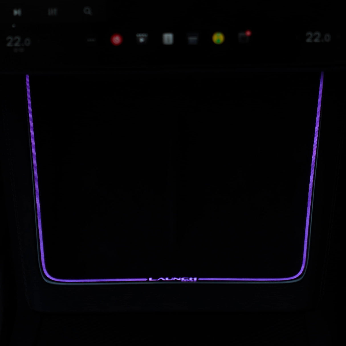Laser-Carved Ambient Light for Model Y Juniper Wireless Charging Port | TESERY