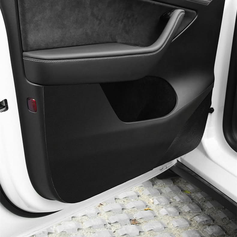 Leather Door Protector Anti-Kick Mat for Tesla Model Y 2020-2025.03