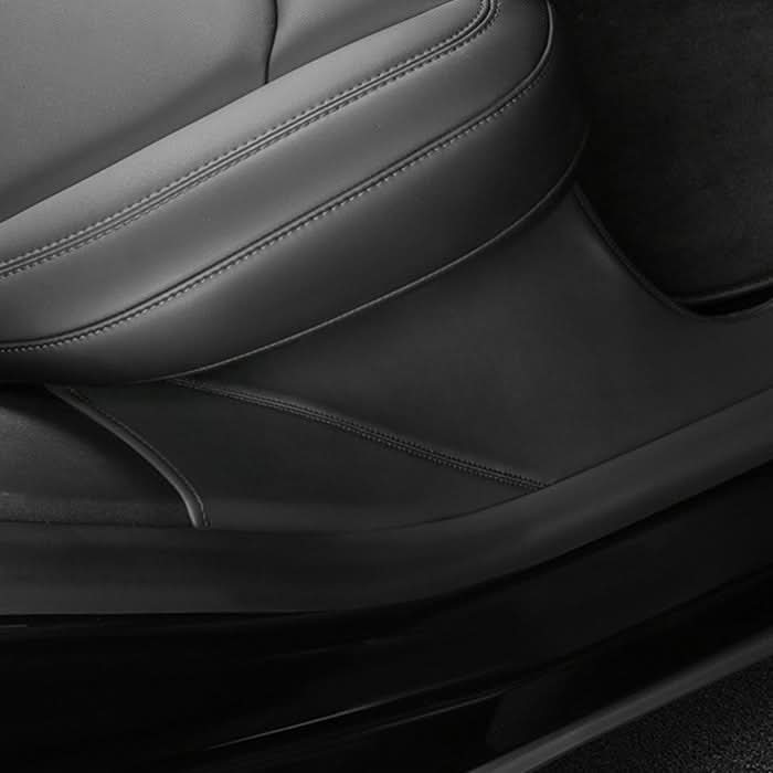 Leather Rear Door Sill Protector for Tesla Model Y 2020-2025.03