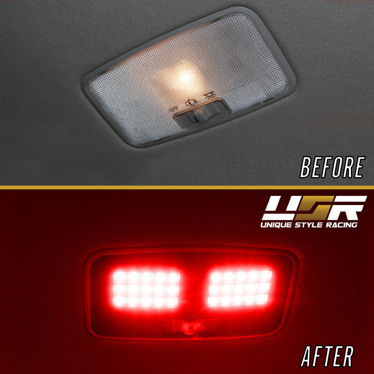 Led Interior Light - Uni A X1 + R04 X6 + R31 X2 = 9pcs - Red For 2010-2021 Toyota 4runner