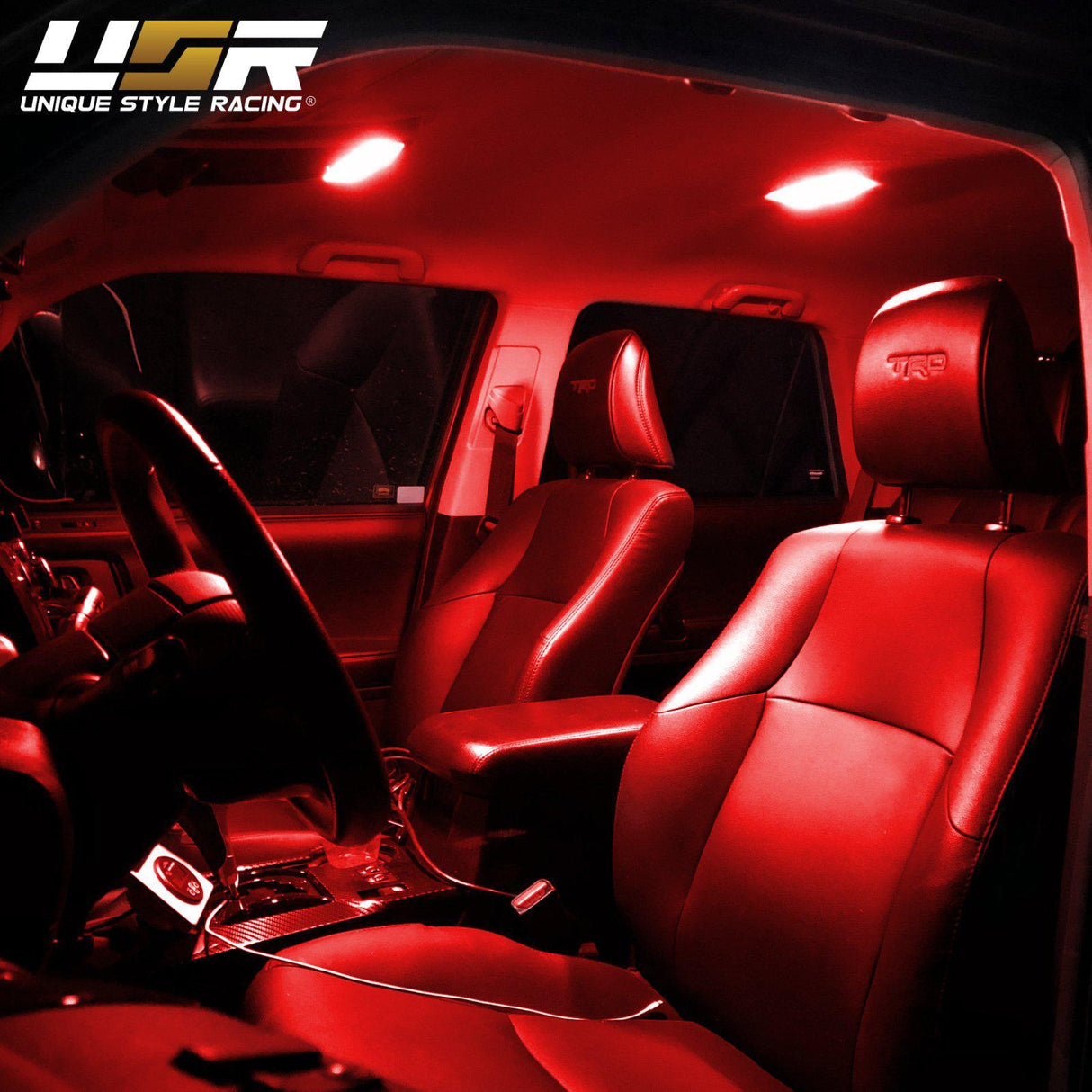 Led Interior Light - Uni A X1 + R04 X6 + R31 X2 = 9pcs - Red For 2010-2021 Toyota 4runner