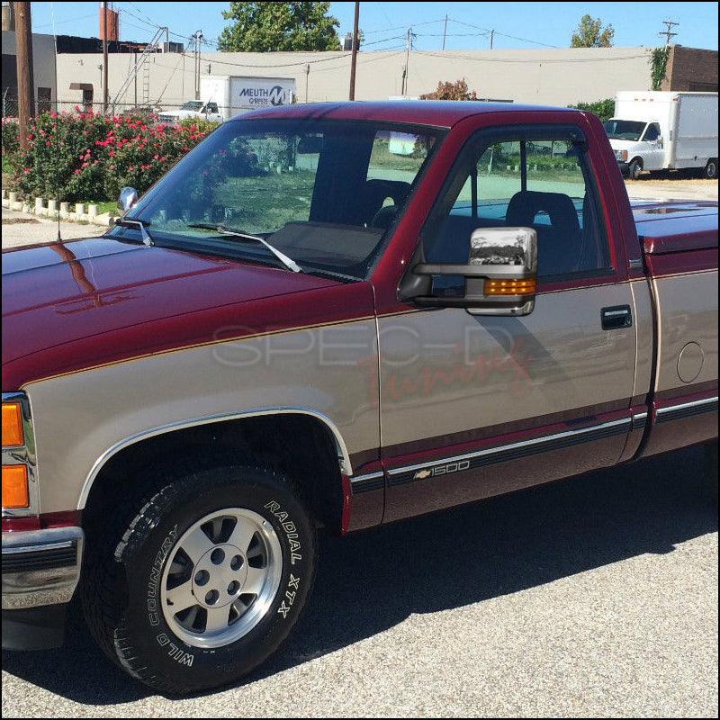 Spec-D Towing Mirrors Chevy Tahoe / Yukon / Suburban (1992-1999) LED & Powered