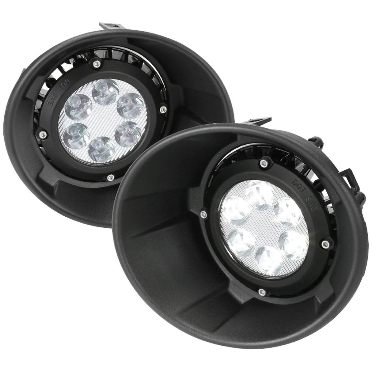 Spec-D LED Projector Fog Lights Chevy Camaro (2010-2013) Chrome Housing - Clear
