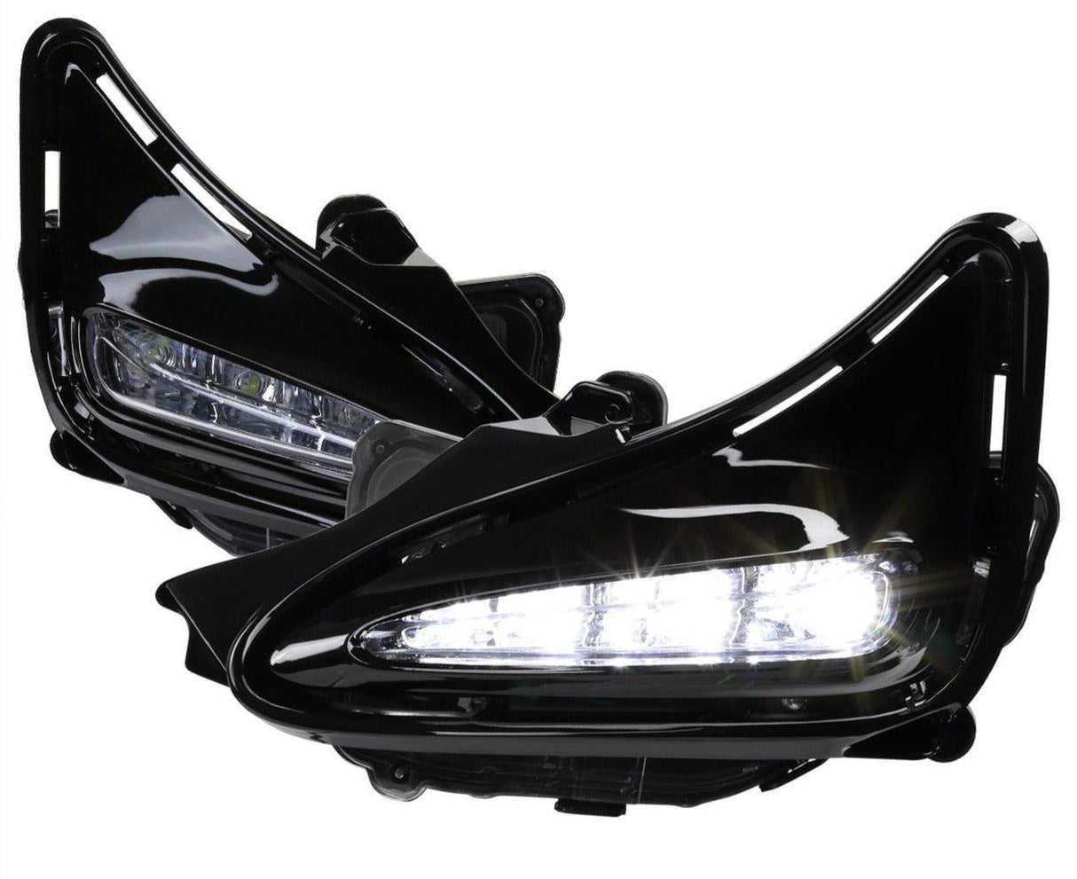 Spec-D LED Fog Lights Toyota Corolla w/o Sport Bumper (17-19) Chrome Housing - Clear Lens