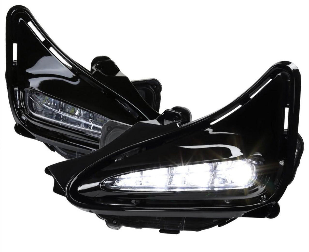 Spec-D LED Fog Lights Toyota Corolla w/o Sport Bumper (17-19) Chrome Housing - Clear Lens
