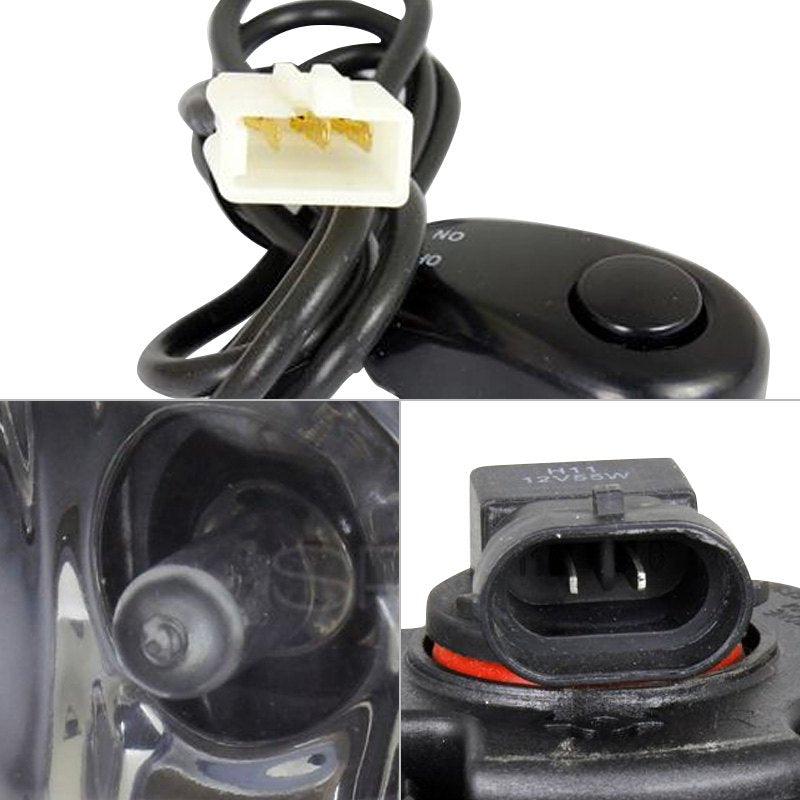 Spec-D Fog Lights Ford Focus Non-ST (2012-2014) Chrome Housing / Clear Lens - OEM or LED Light