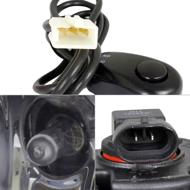 Spec-D Fog Lights Ford Focus Non-ST (2012-2014) Chrome Housing / Clear Lens - OEM or LED Light