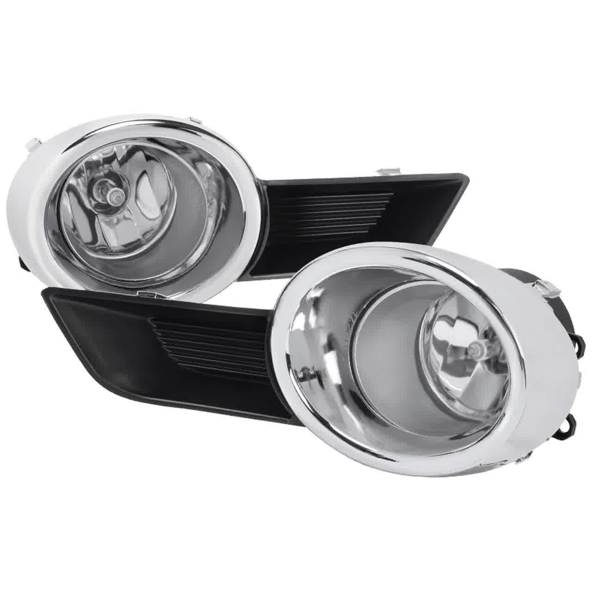 Spec-D OEM Fog Lights Toyota Highlander (08-11) Chrome Housing / Clear Lens - Chrome or Black Bezels