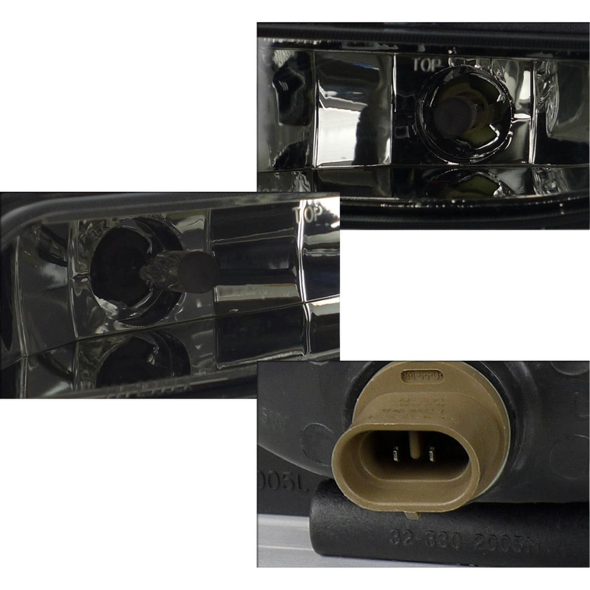 Spec-D OEM Fog Lights Ford Mustang V6 (1994-1998) Chrome Housing - Clear or Smoke Lens