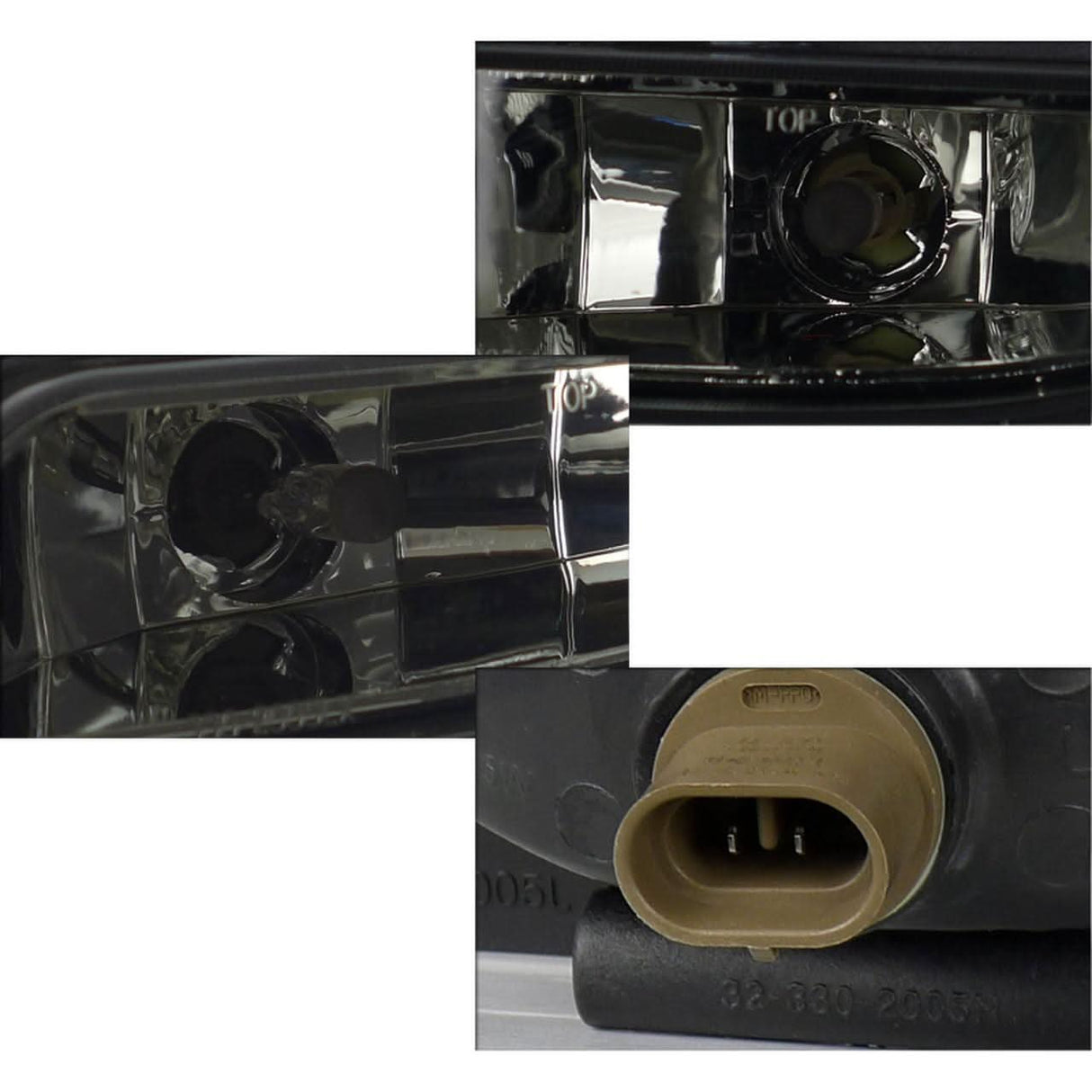 Spec-D OEM Fog Lights Ford Mustang V6 (1994-1998) Chrome Housing - Clear or Smoke Lens