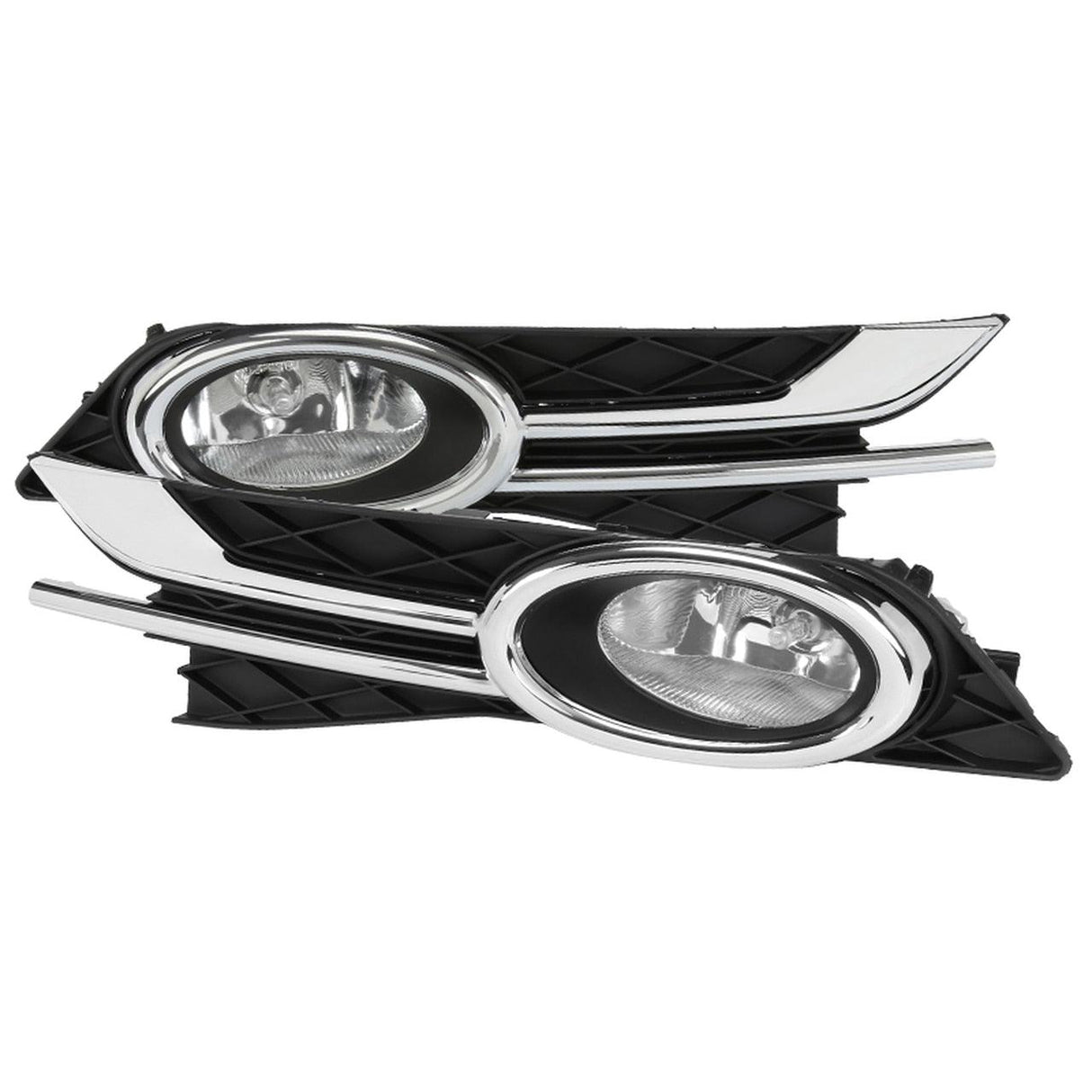 Spec-D Fog Lights Honda Odyssey (2014-2016) Chrome Housing - Clear Lens