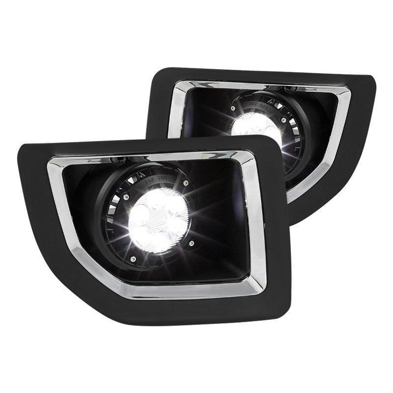 Spec-D Fog Lights GMC Sierra 2500HD/3500HD (15-18) Chrome Housing - OEM or LED Kit