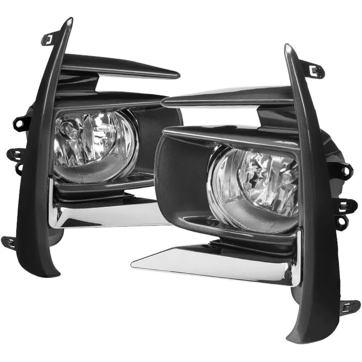 Spec-D OEM Fog Lights Toyota Sienna (18-19) Chrome Housing - Clear Lens