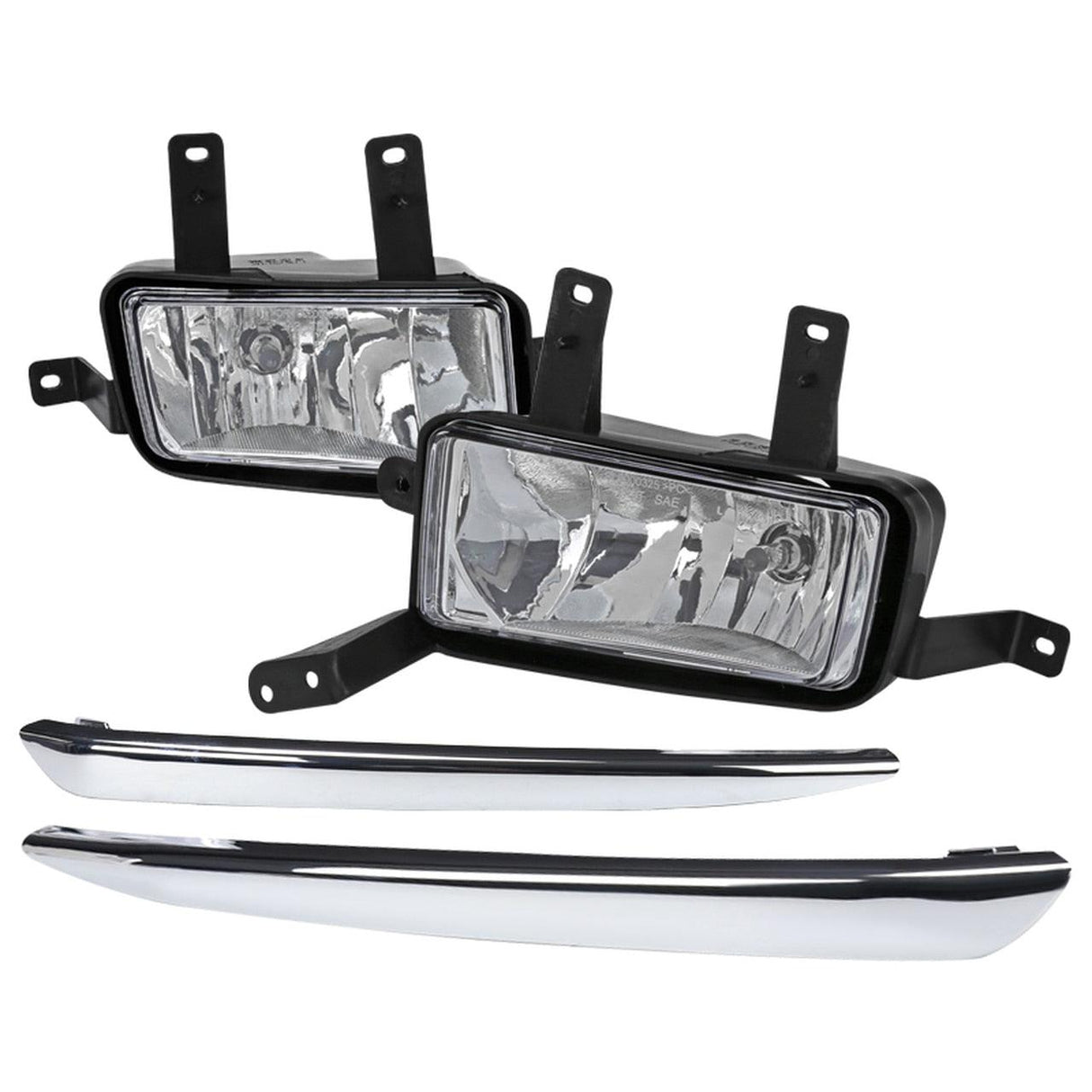 Spec-D OEM Fog Lights Chevy Suburban (15-20) Tahoe  (15-20) Chrome Housing - Clear